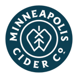 Minneapolis Cider Co. logo on a blue background