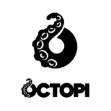 Black 'Octopi' logo with octopus tentacle design.